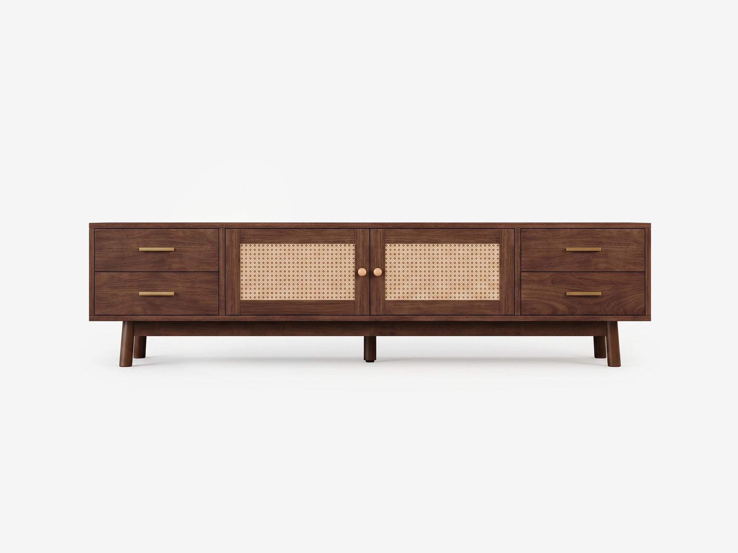 Palma Rattan Media Console - The Essential 
