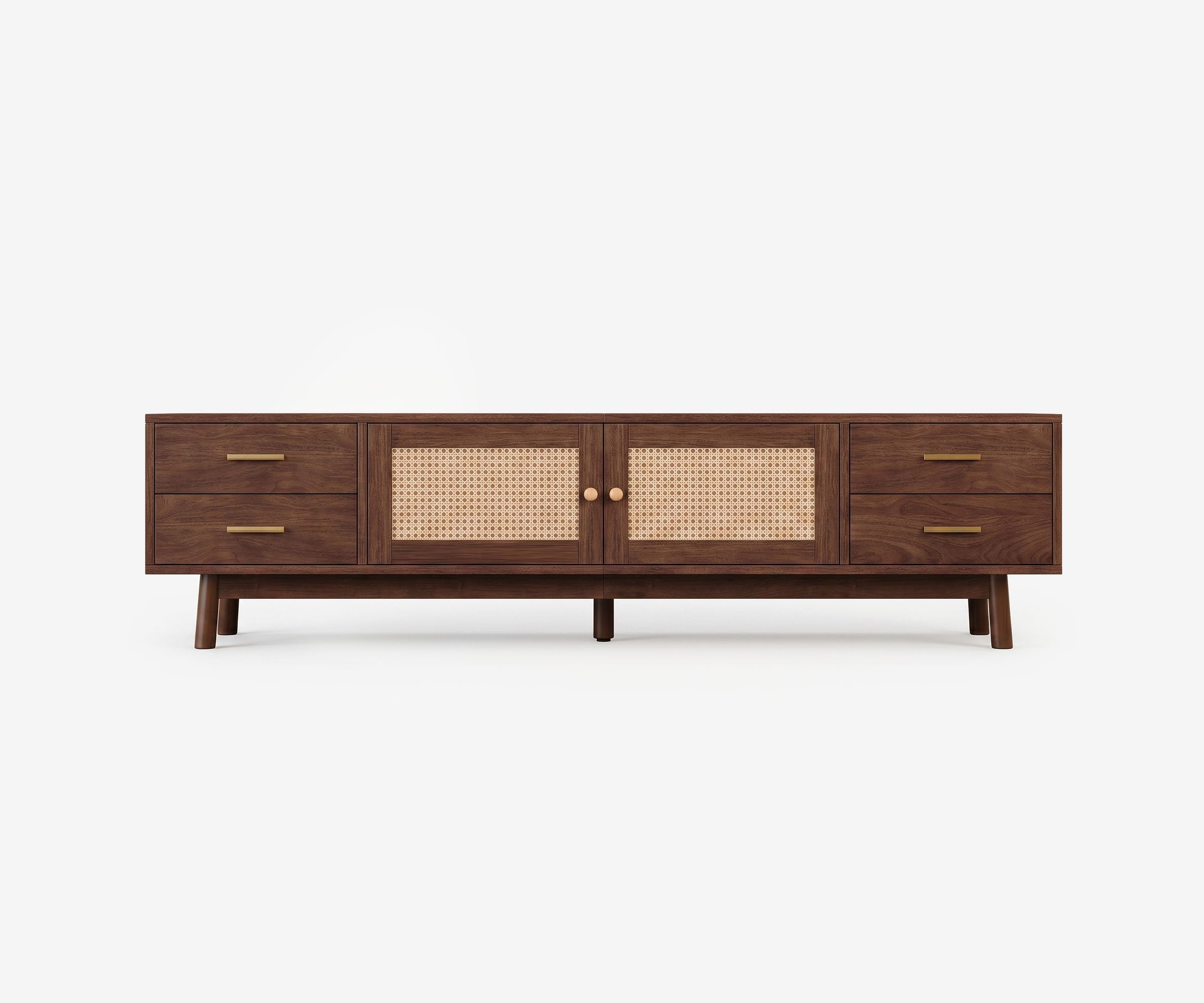 Palma Rattan Media Console - The Essential 