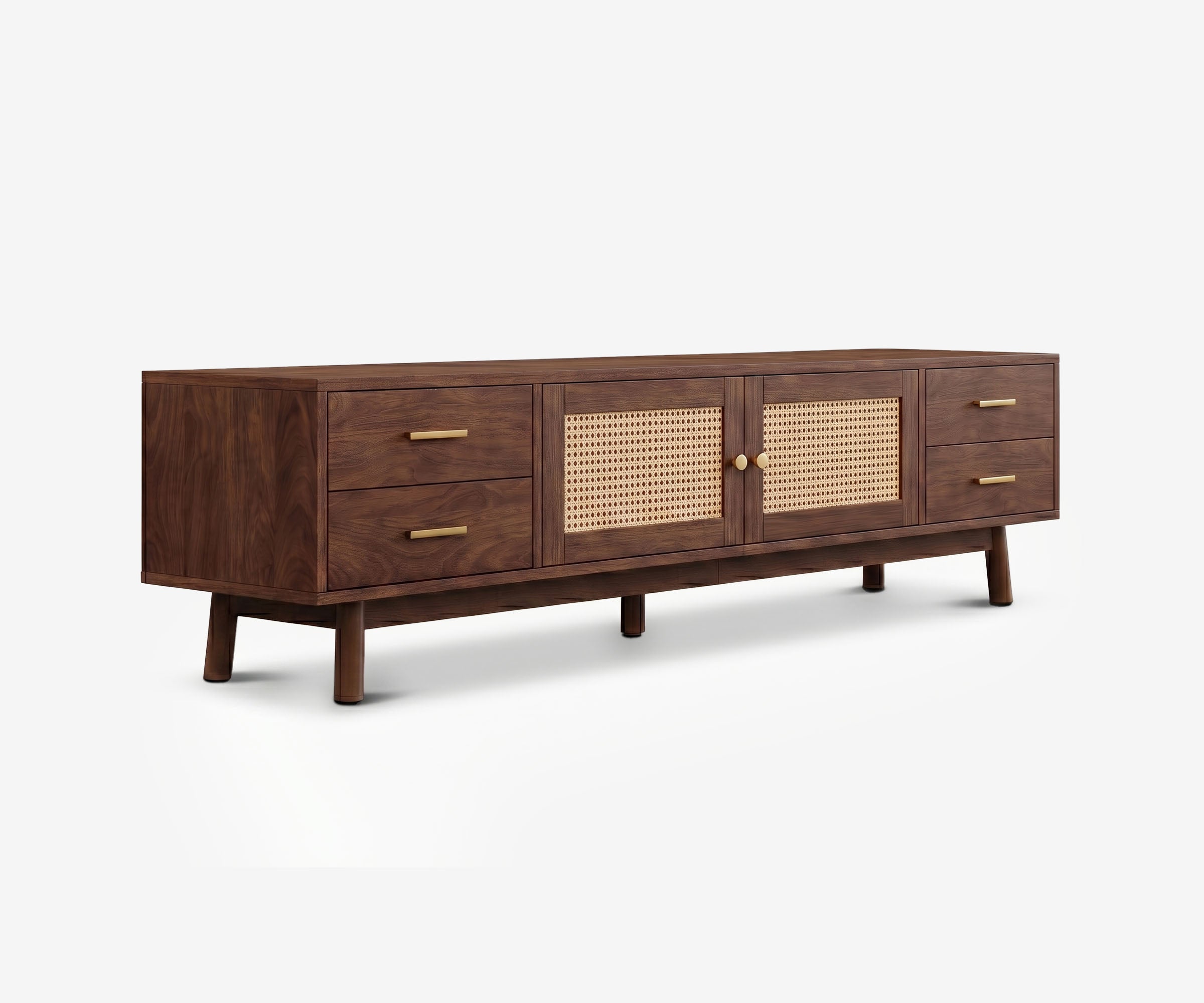 Palma Rattan Media Console - The Essential 
