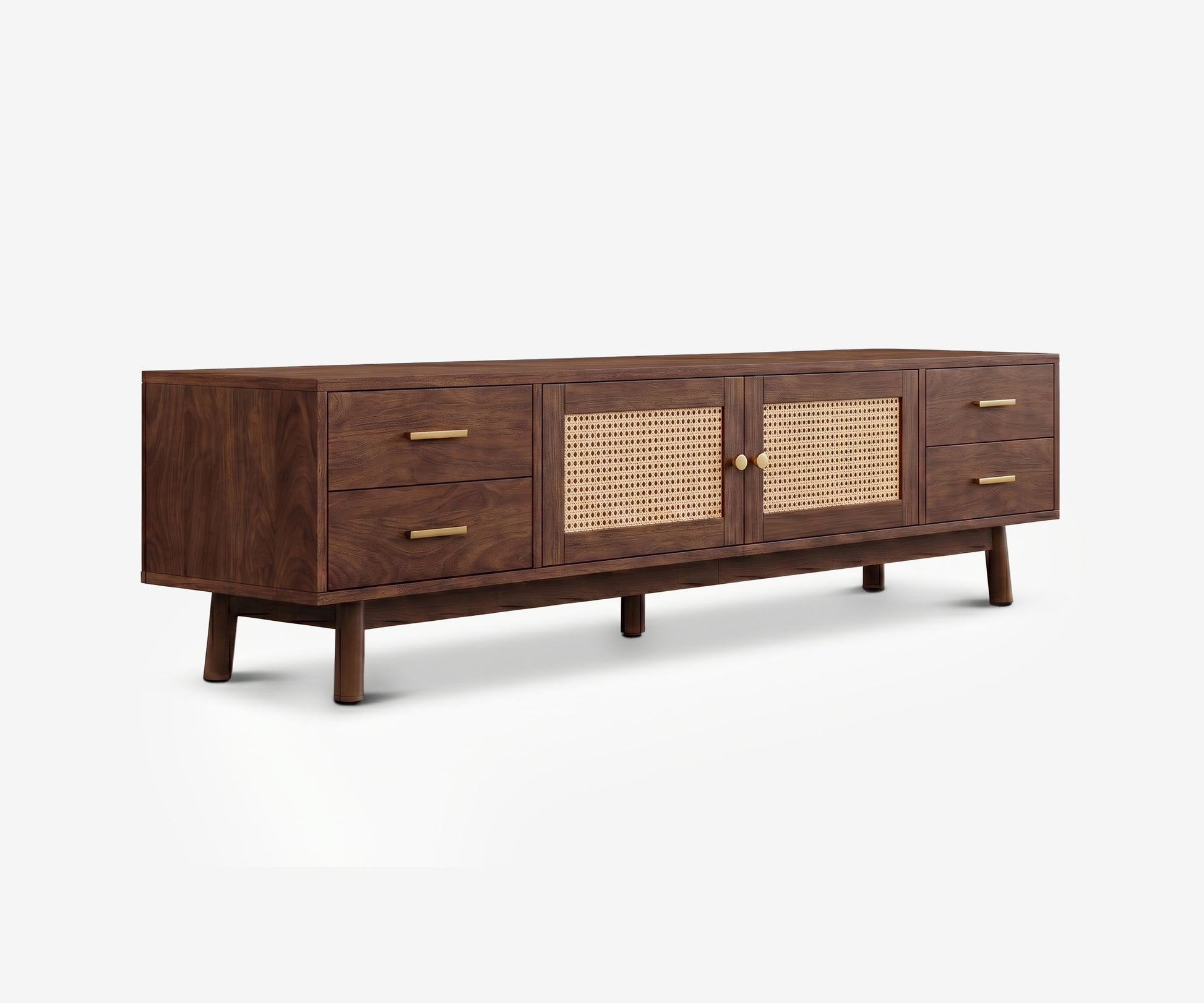 Palma Rattan Media Console - The Essential 