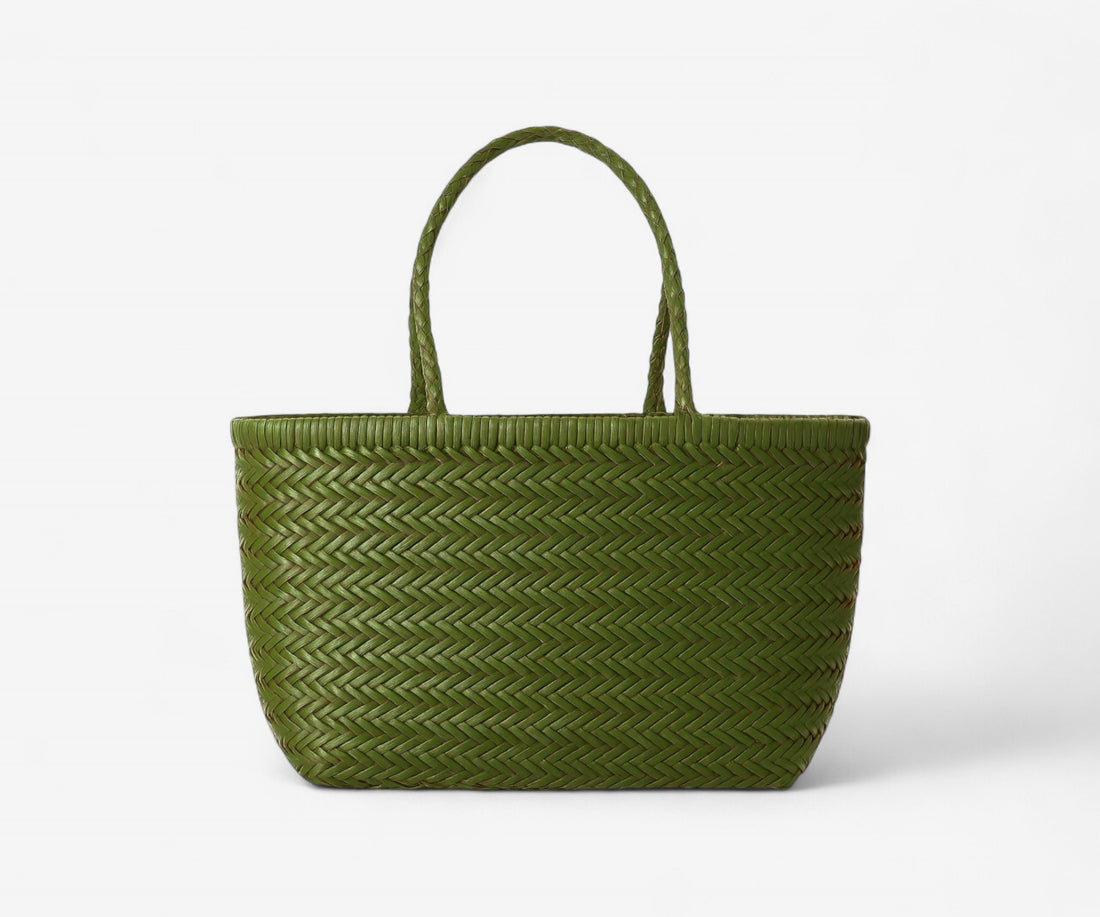 Handwoven Leather Tote - The Essential 