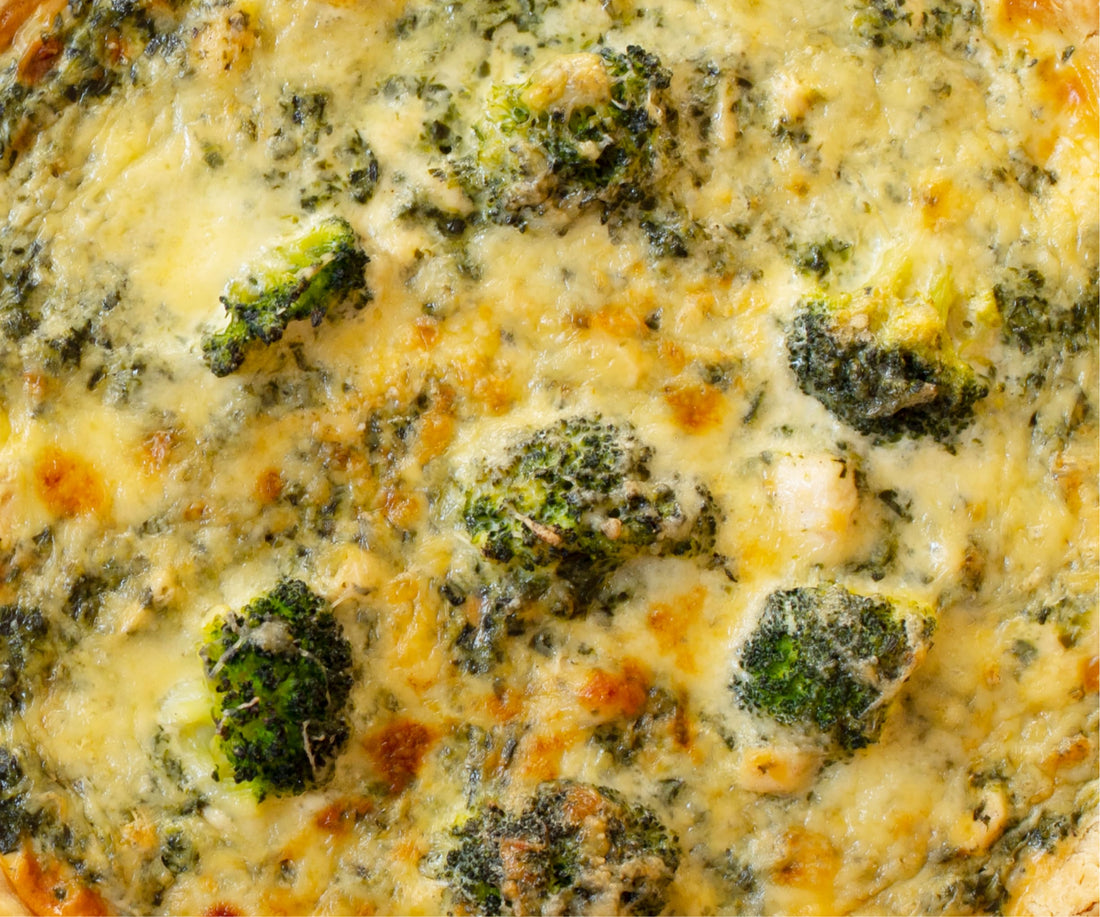 Broccoli & Cheddar Quiche