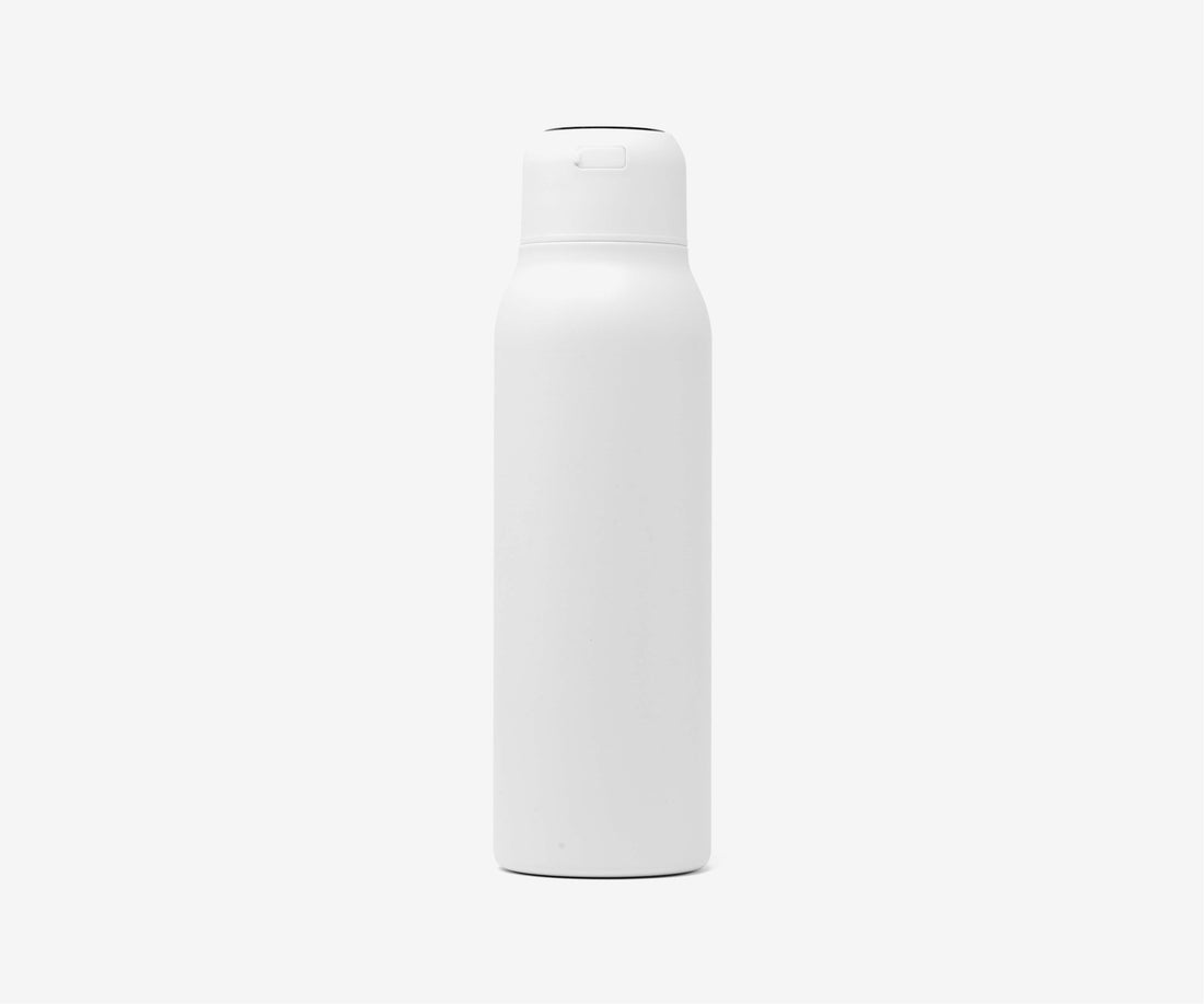 Lexi Home Insulated Self-Cleaning Stainless Steel Water Bottle with UV Water Purifier - White